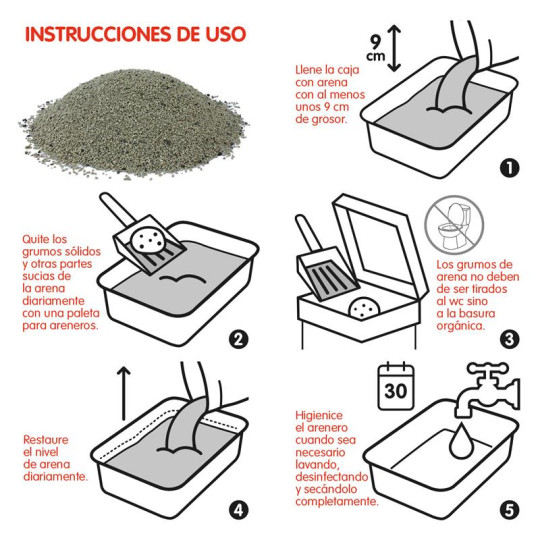 Arena 100% natural aglomerante con...