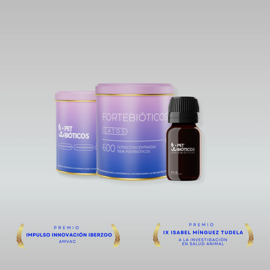 Fortebióticos para gatos 600 gotas 30 ml