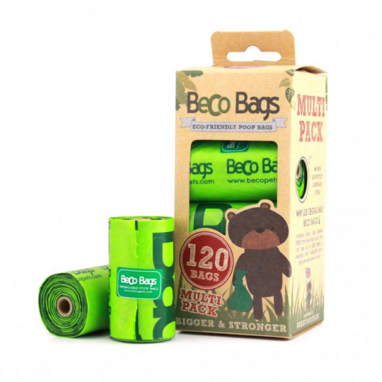 Bolsas degradables BecoBags pack 120 bolsas