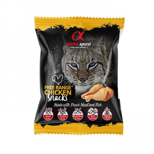 Snacks Alpha Spirit de Ave para gatos 50 gr