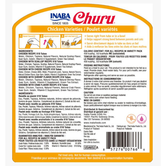 Churu Purée Bote 50 ud. variedades de...